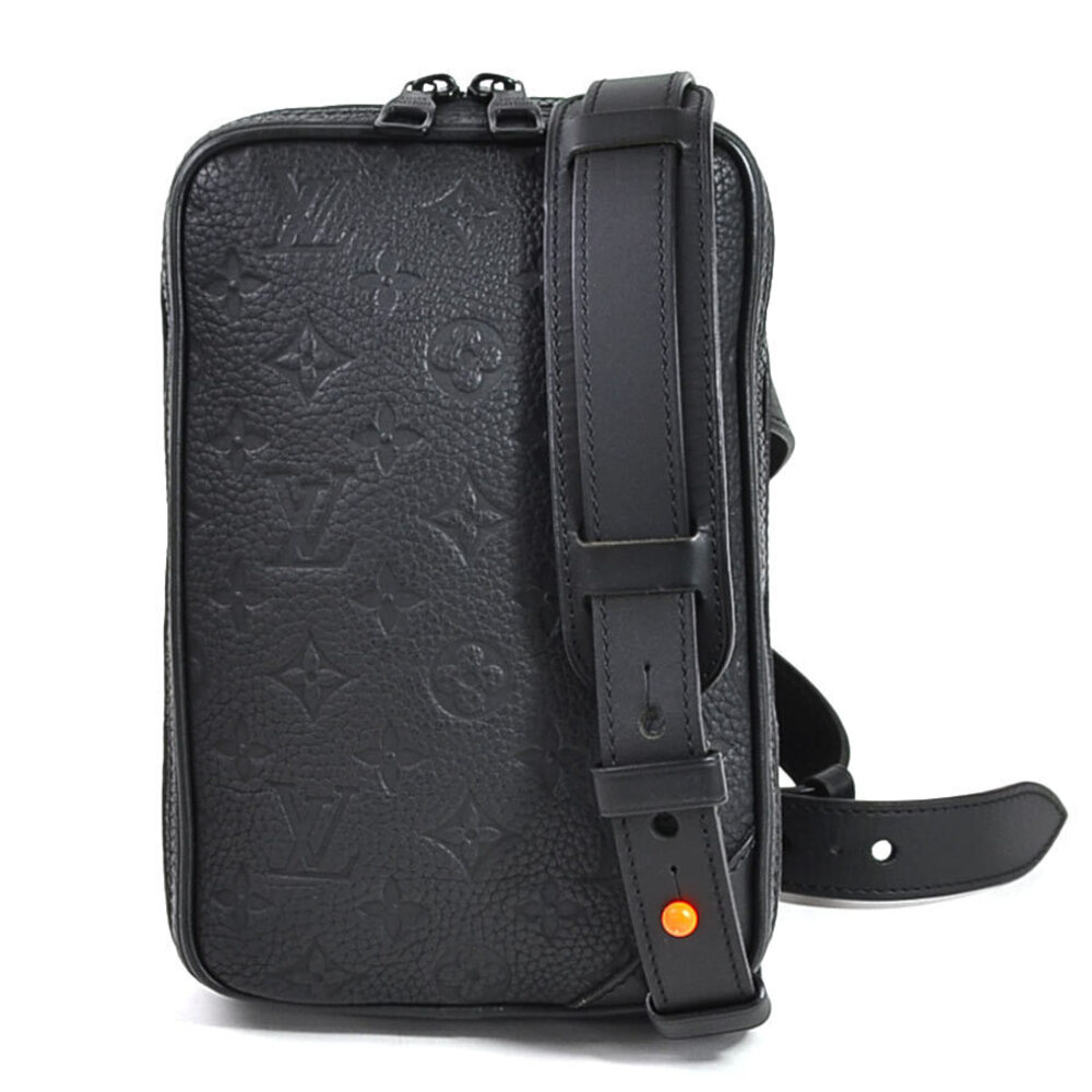 Louis Vuitton Utility Side Bag Taurillon Monogram Leather Noir Black